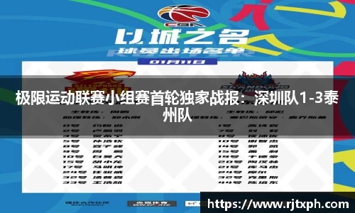 极限运动联赛小组赛首轮独家战报：深圳队1-3泰州队